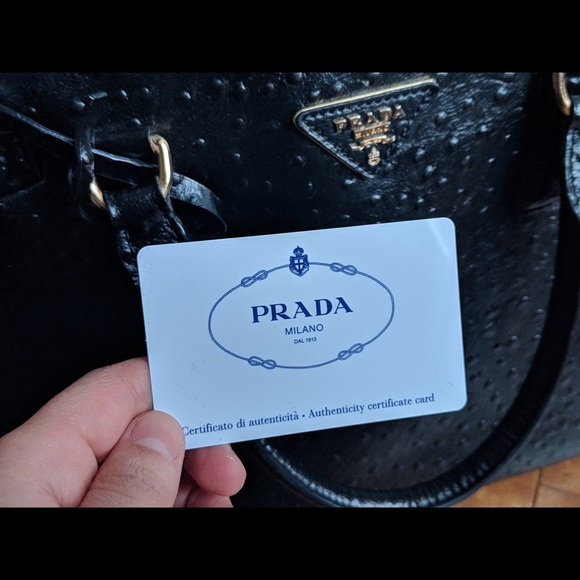Prada authentic Bauletto Leather Handbag - Picture 3 of 7